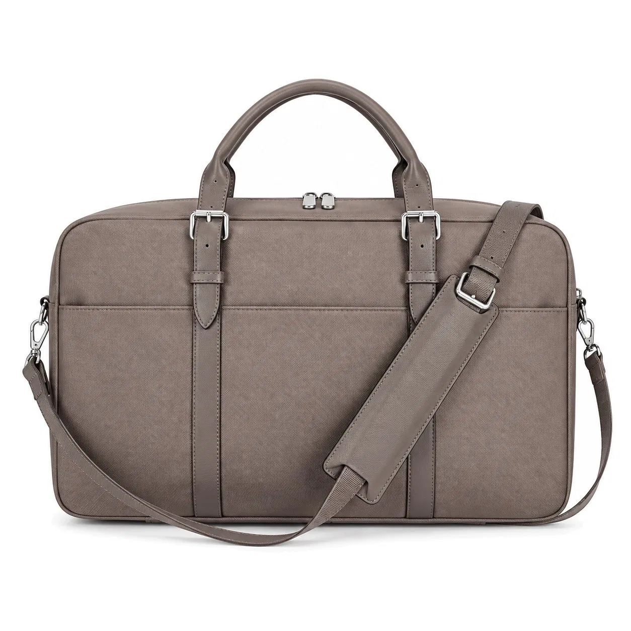Custom Oxford Laptop Briefcase with Luggage Sleeve and Detachable Shoulder Strap