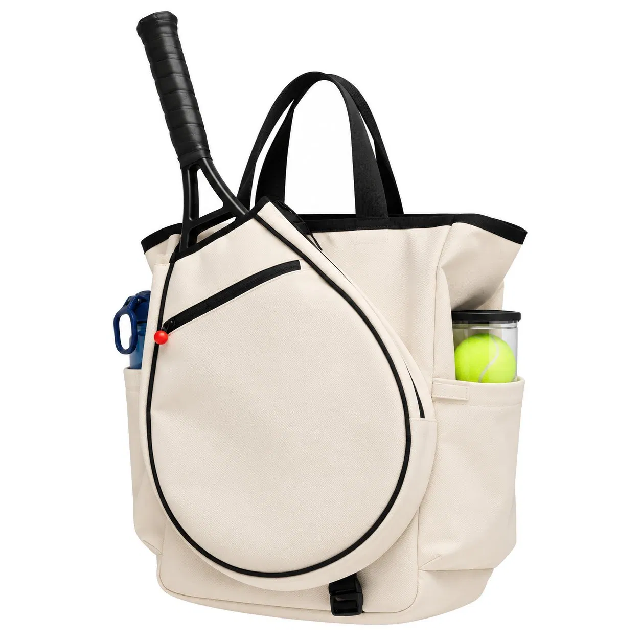 Custom Tennis Pickleball Racket Bag with Bottle Pocket and Portable Handle
