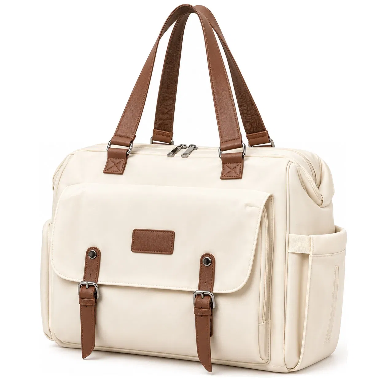 Custom Waterproof Nylon Diaper Tote Backpack with Thermal Bottle Pocket