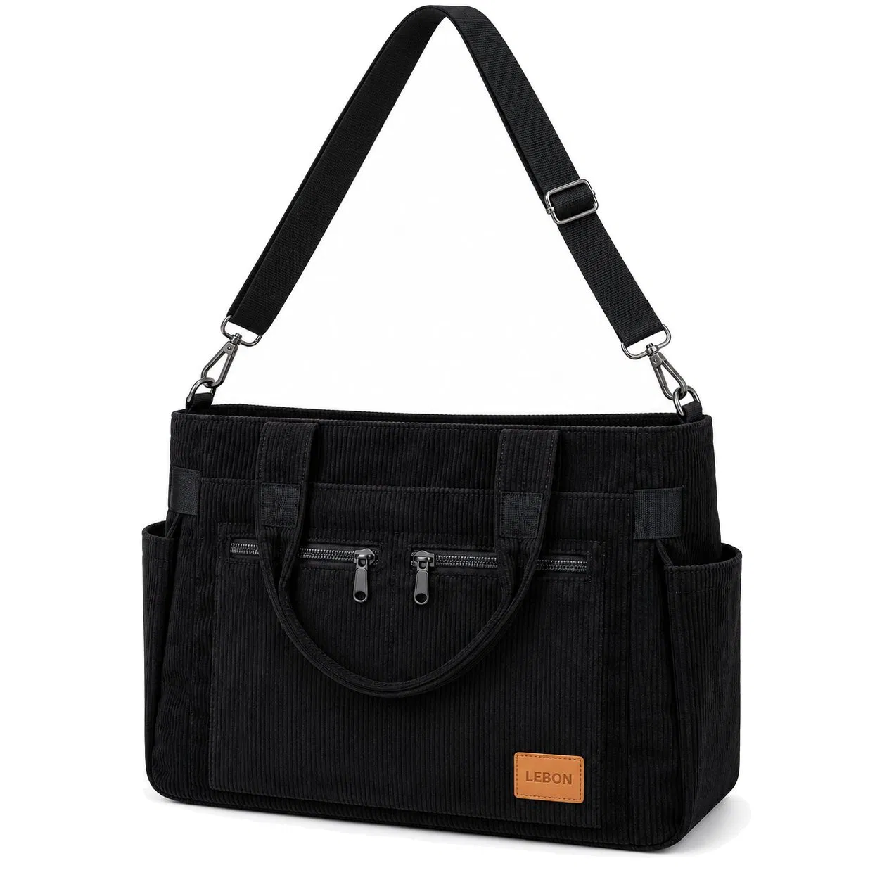Custom Large Capacity Zipper Tote Shoulder Bag for Travel and Daily Use