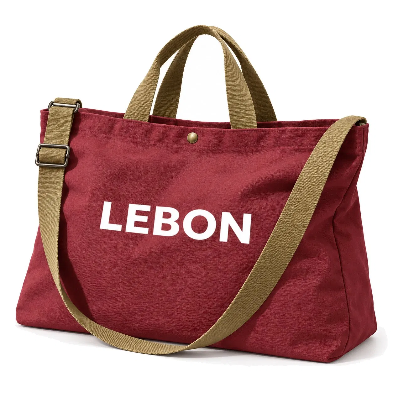 Custom Embroidered Canvas Tote Handbag for Shopping Travel and Daily Use