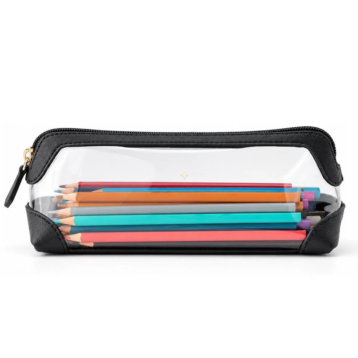 Custom Logo Transparent TPU Zipper Cosmetic Pouch Waterproof Portable Travel Makeup Bag
