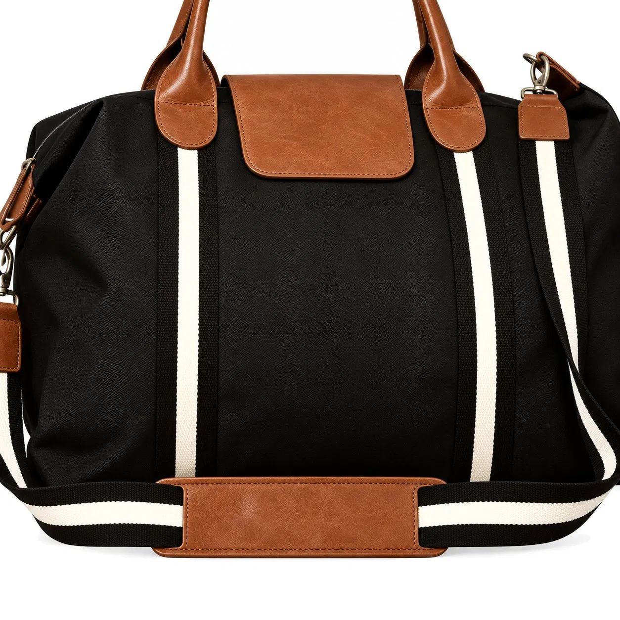Custom Canvas Weekender Travel Duffle Bag with Water Resistant Coating and Large Capacity