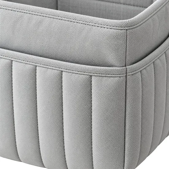 Custom Cotton Baby Diaper Caddy Organizer Portable Nursery Storage Basket with Compartments