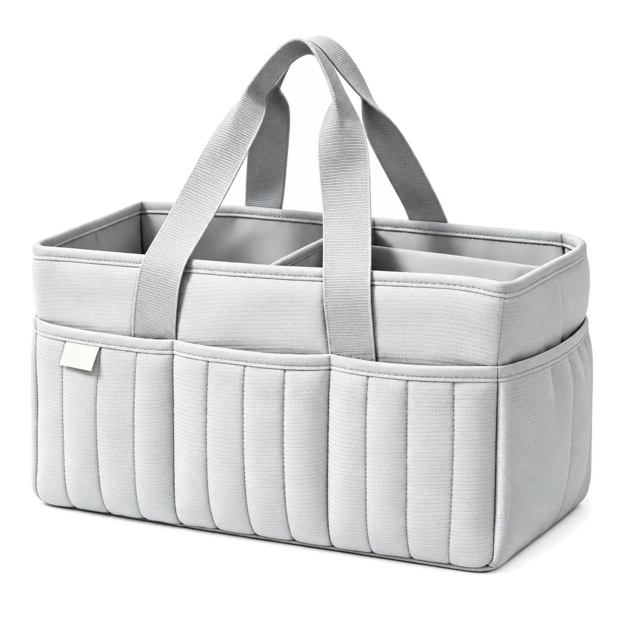 Custom Cotton Baby Diaper Caddy Organizer Portable Nursery Storage Basket with Compartments