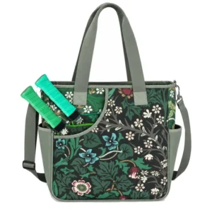 Custom Floral Pickleball Paddle Tote Bag Nylon Tennis Badminton Racket Sports Organizer