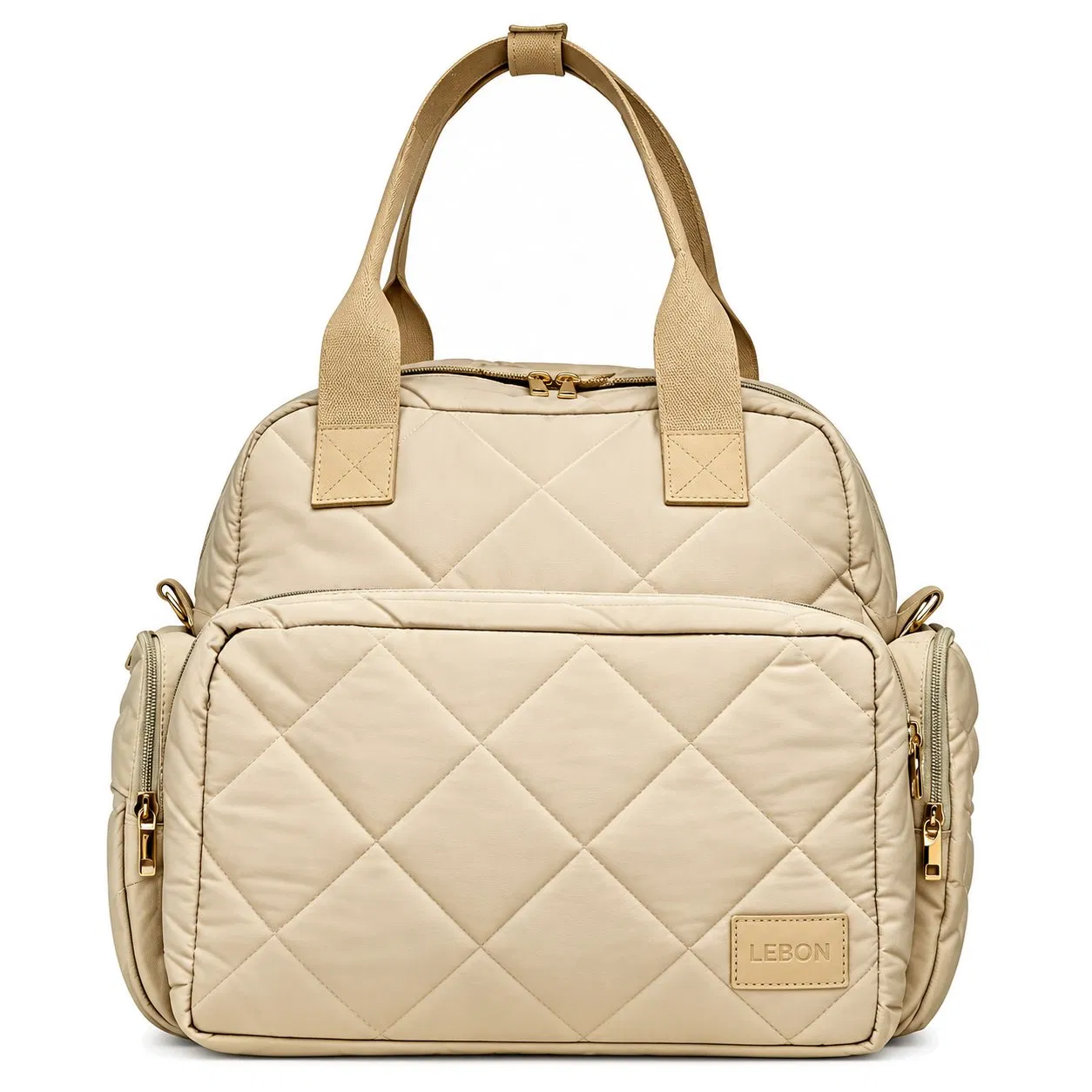 Custom Quilted Diaper Bag Large Capacity Mommy Travel Handbag with Multiple Pockets