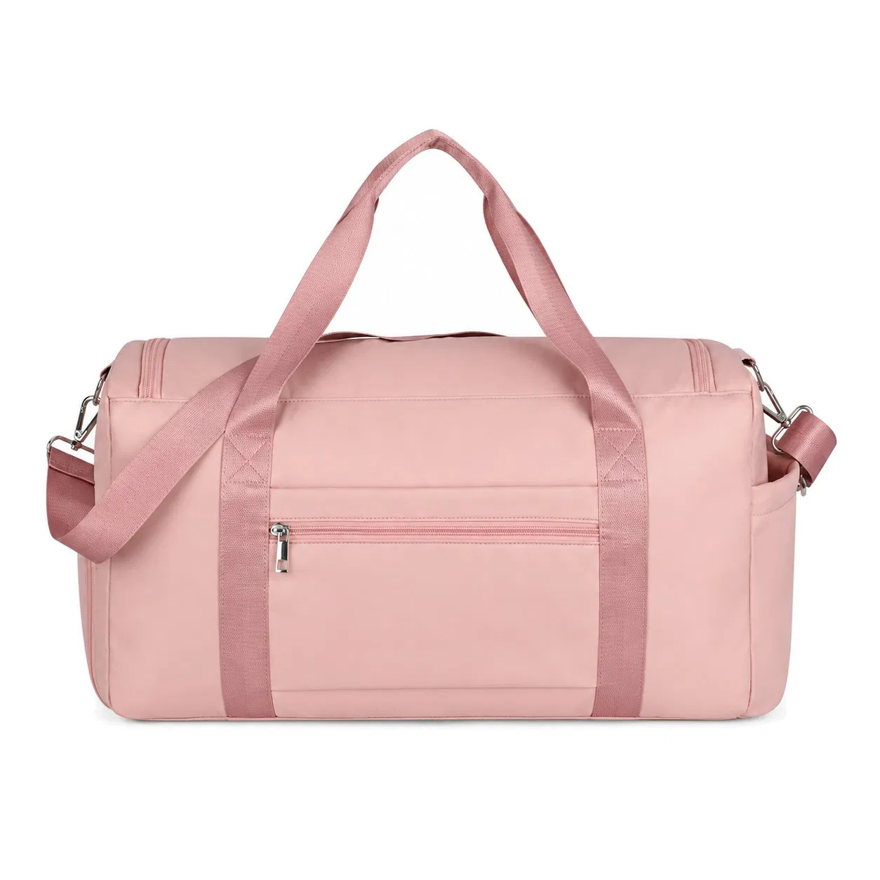 Custom Logo Polyester Sports Gym Duffle Bag Lightweight Travel Weekender Bag for Women