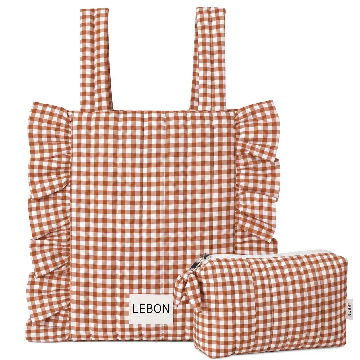 Custom Ruffle Stroller Organizer Bag Lightweight Polyester Hanging Diaper Tote