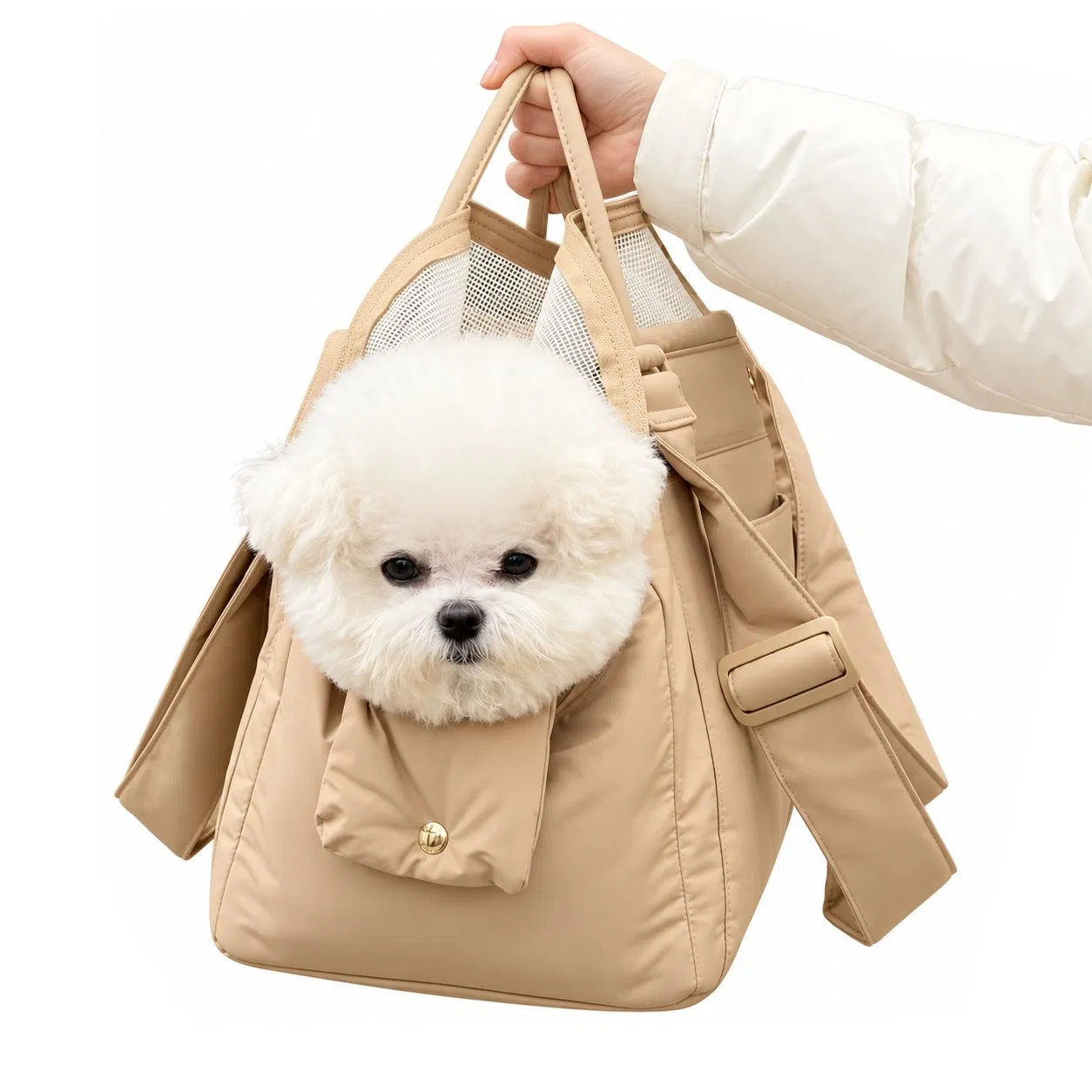 Custom Nylon Soft Pet Carrier Tote Bag for Small Dogs and Cats Outdoor Travel
