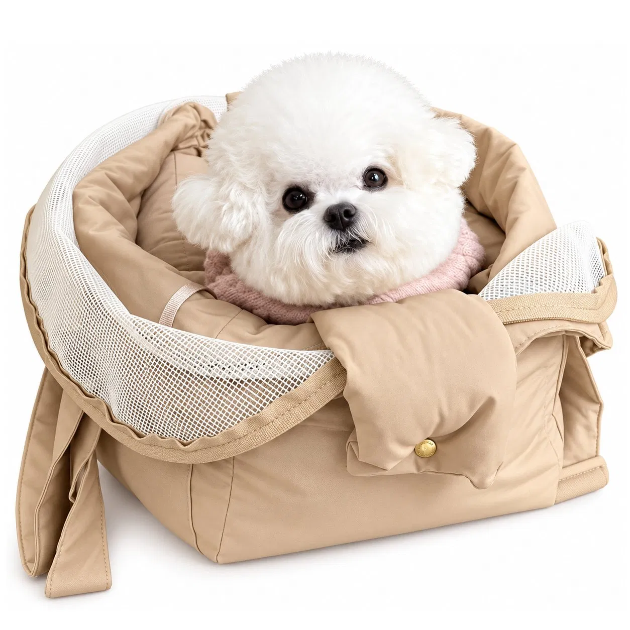 Custom Nylon Soft Pet Carrier Tote Bag for Small Dogs and Cats Outdoor Travel
