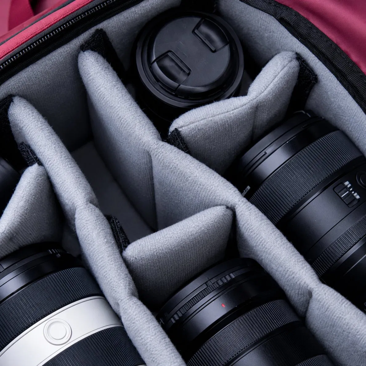 Custom Nylon DSLR Camera Backpack with Zipper and Hasp for Outdoor Travel