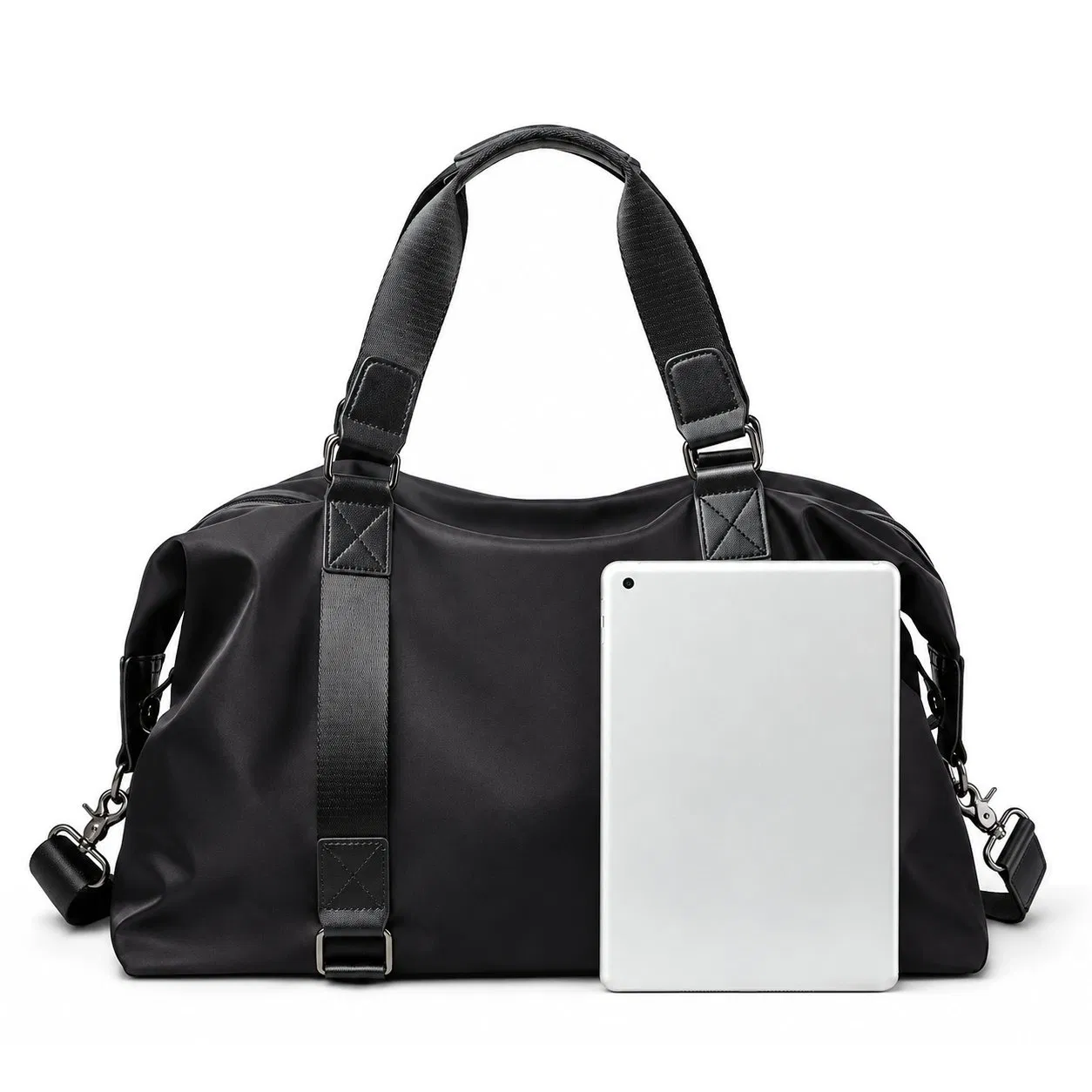 Foldable Canvas Weekender Duffel Travel Bag with Adjustable Shoulder Strap