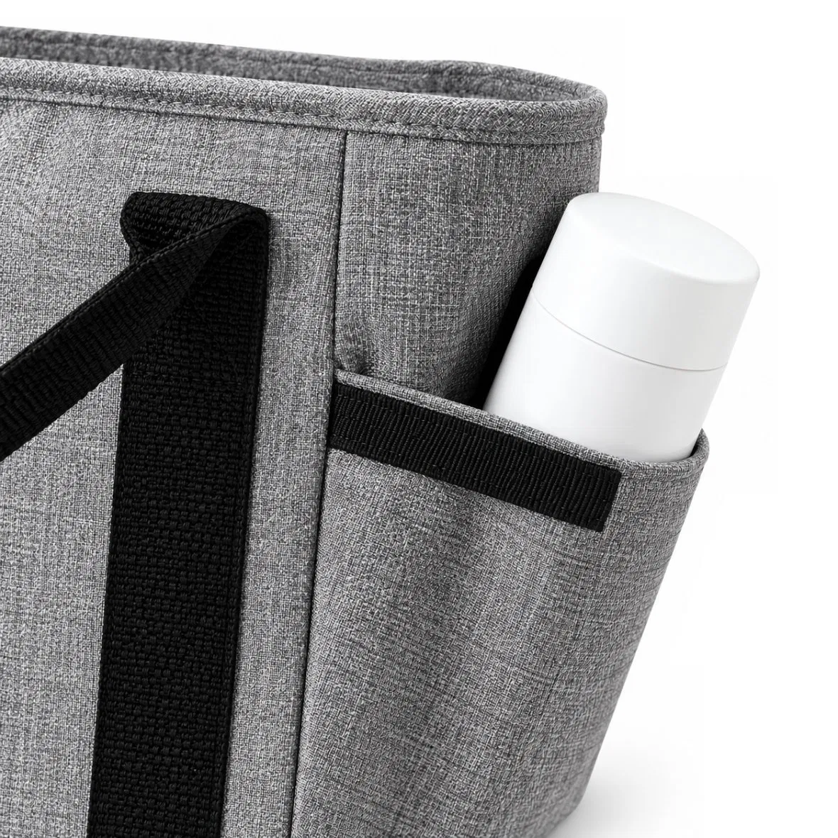 Reusable Insulated Lunch Tote Cooler Bag with Shoulder Strap and Side Pockets