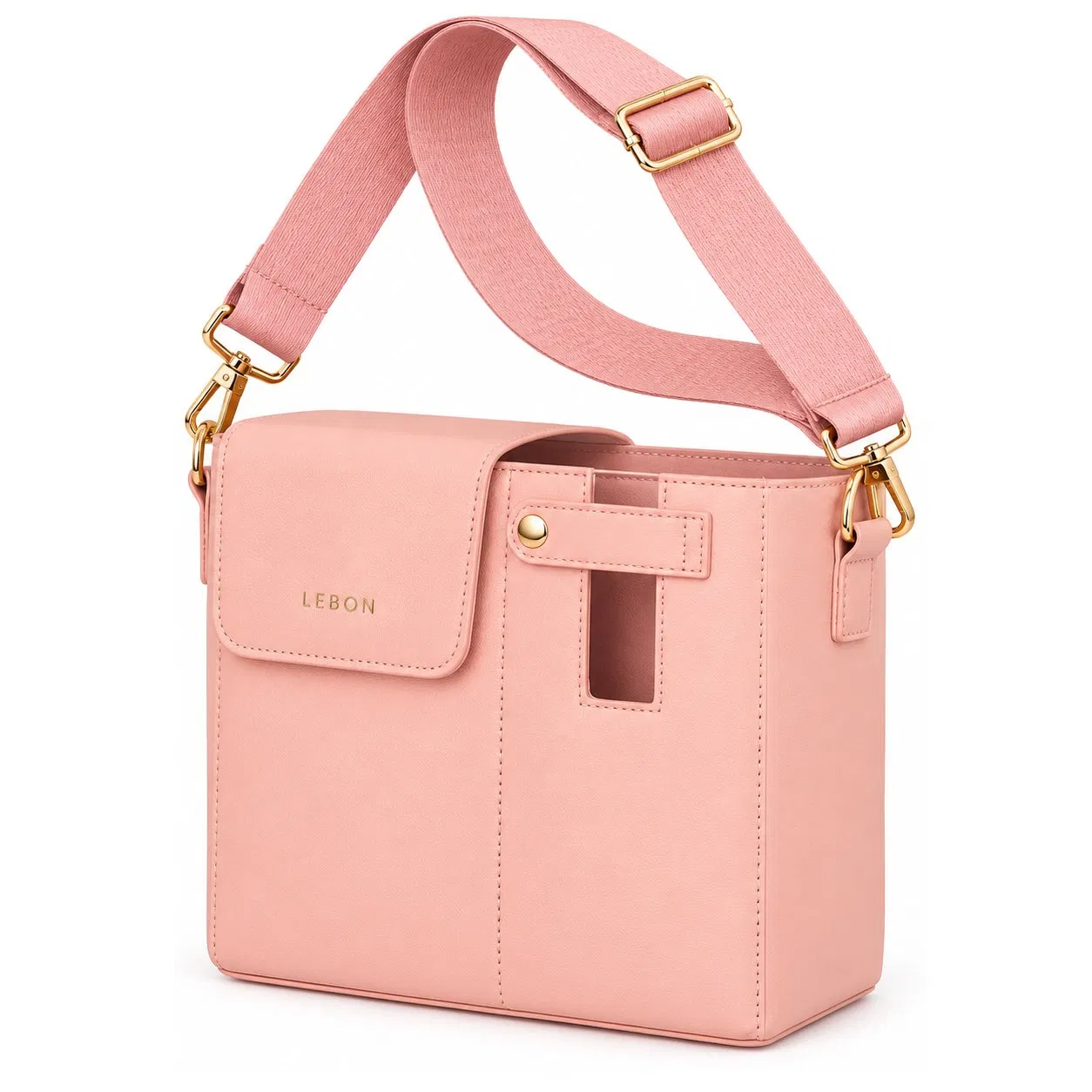 PU Women Shoulder Crossbody Tote Bag with Water Bottle Holder and Organizer Pockets
