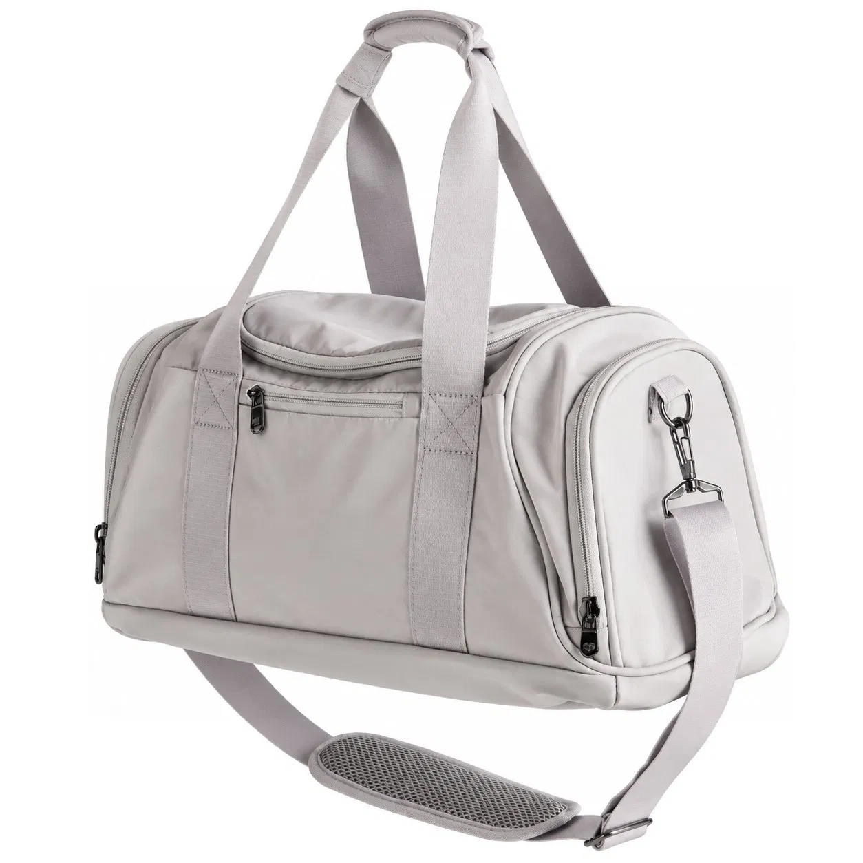 Women Gym Duffle Weekender Travel Bag with Shoe Compartment and Adjustable Strap