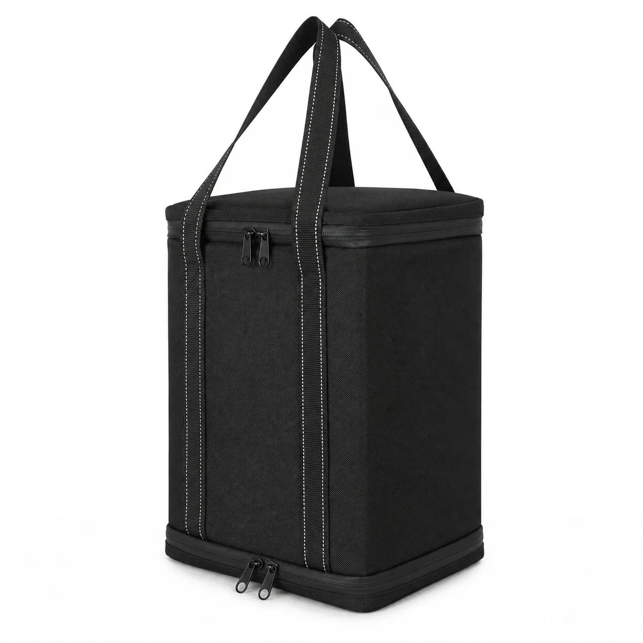 Portable Insulated Wine Carrier Cooler Bag with Detachable Divider for Camping Picnic