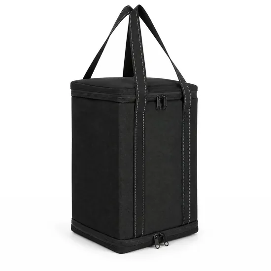 Portable Insulated Wine Carrier Cooler Bag with Detachable Divider for Camping Picnic