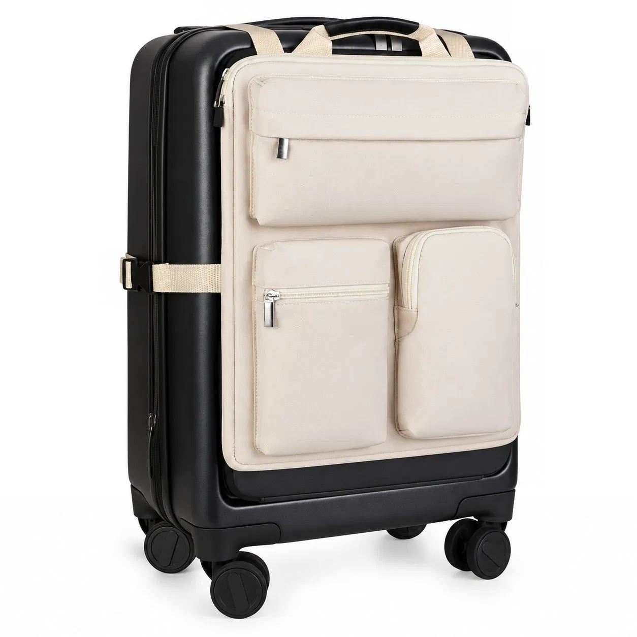Custom Polyester Travel Backpack with Adjustable Organizer Compartments