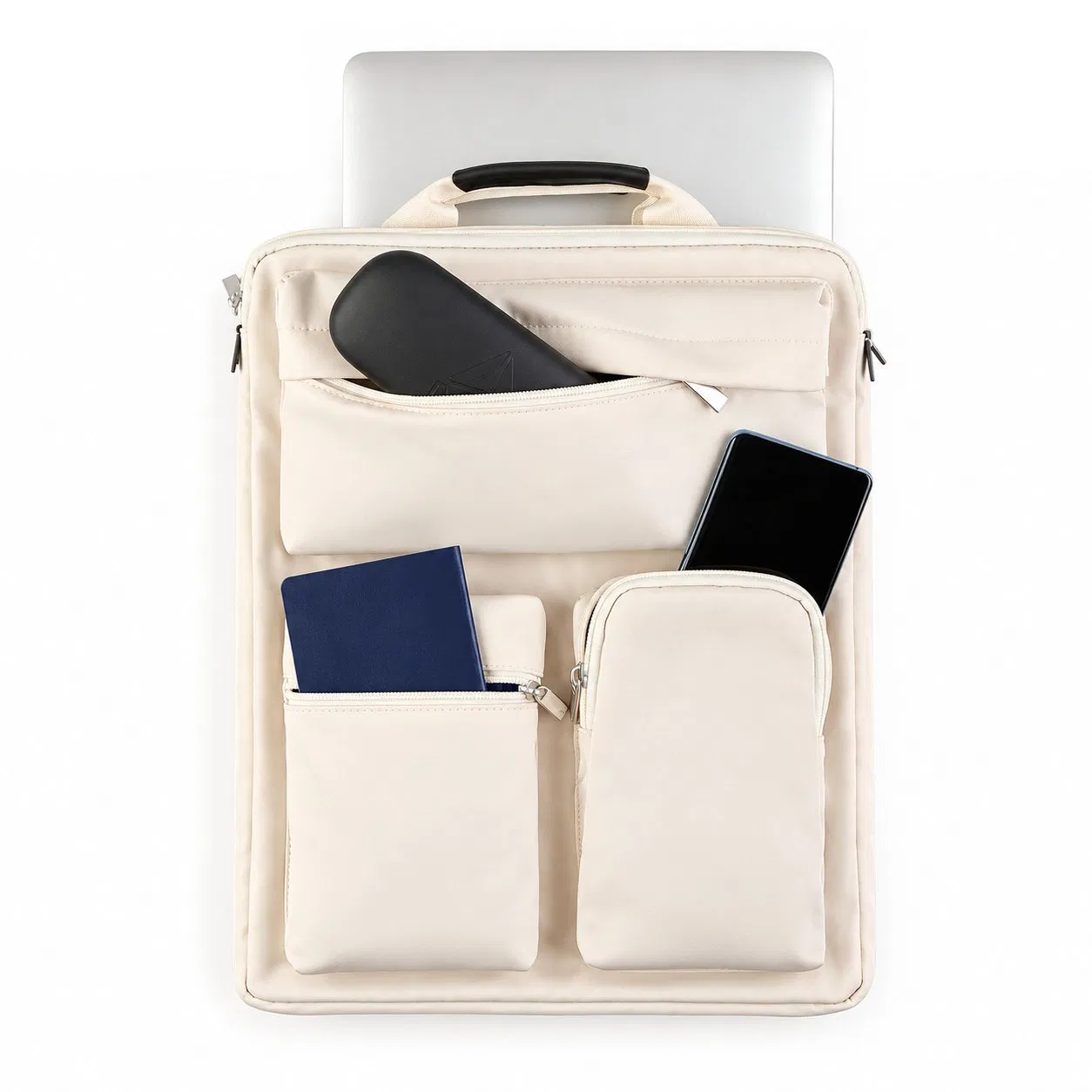 Custom Polyester Travel Backpack with Adjustable Organizer Compartments