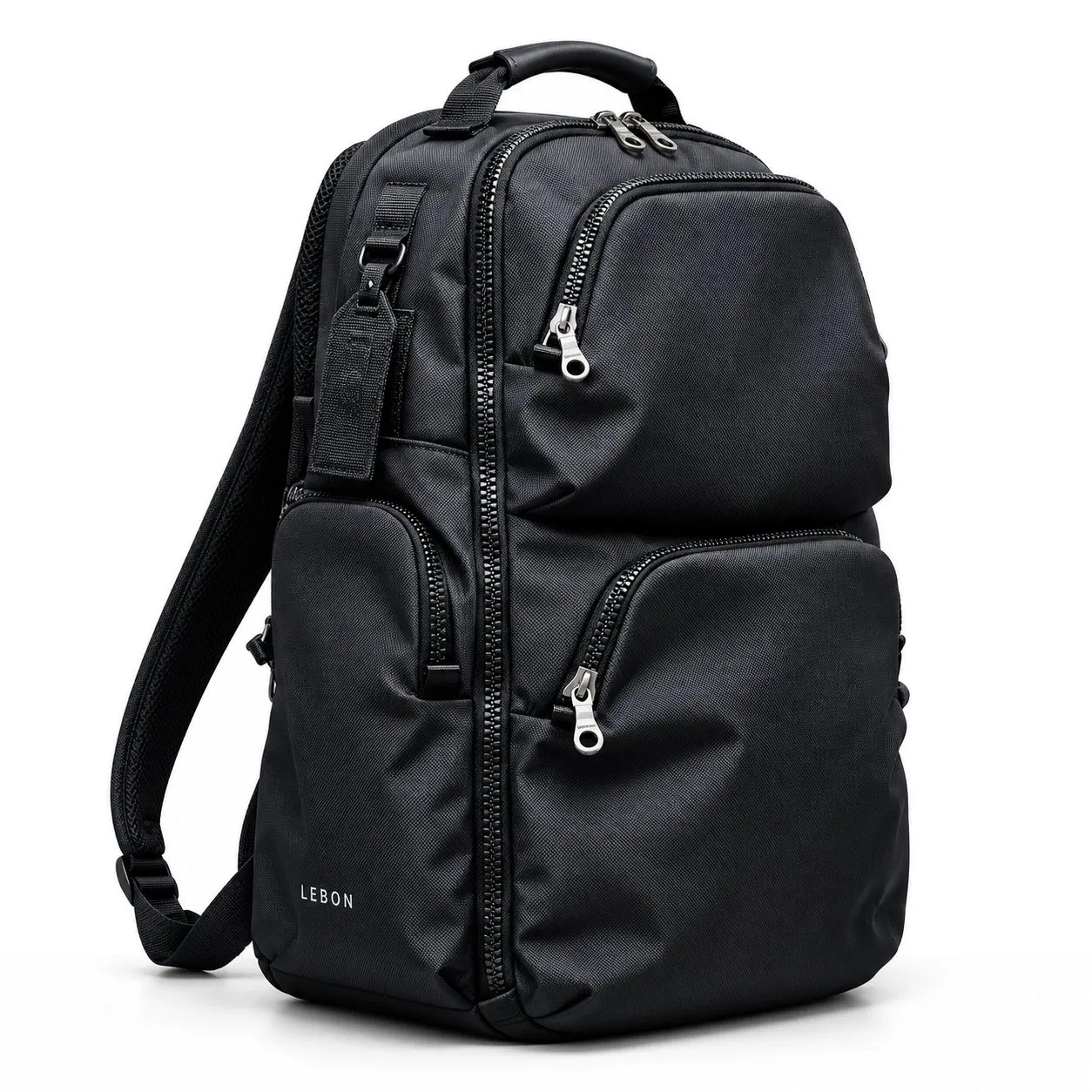 Custom Laptop Backpack with Zipper Compartments and Padded Shoulder Straps