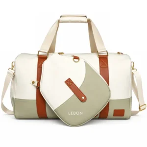 Custom Polyester Pickleball Duffle Bag with Paddle Pocket and Shoe Compartment