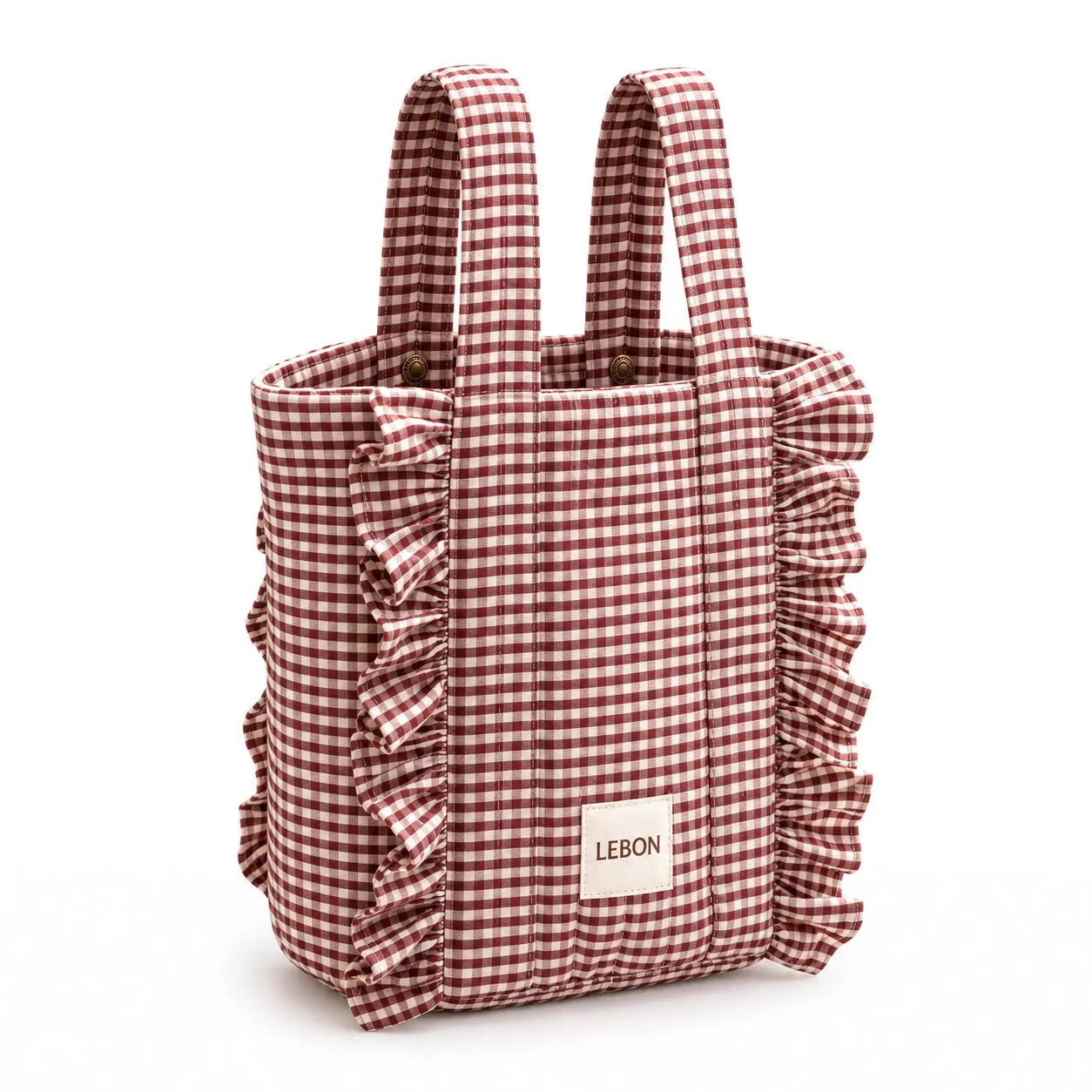 Custom Ruffle Quilted Baby Storage Tote and Stroller Organizer Bag