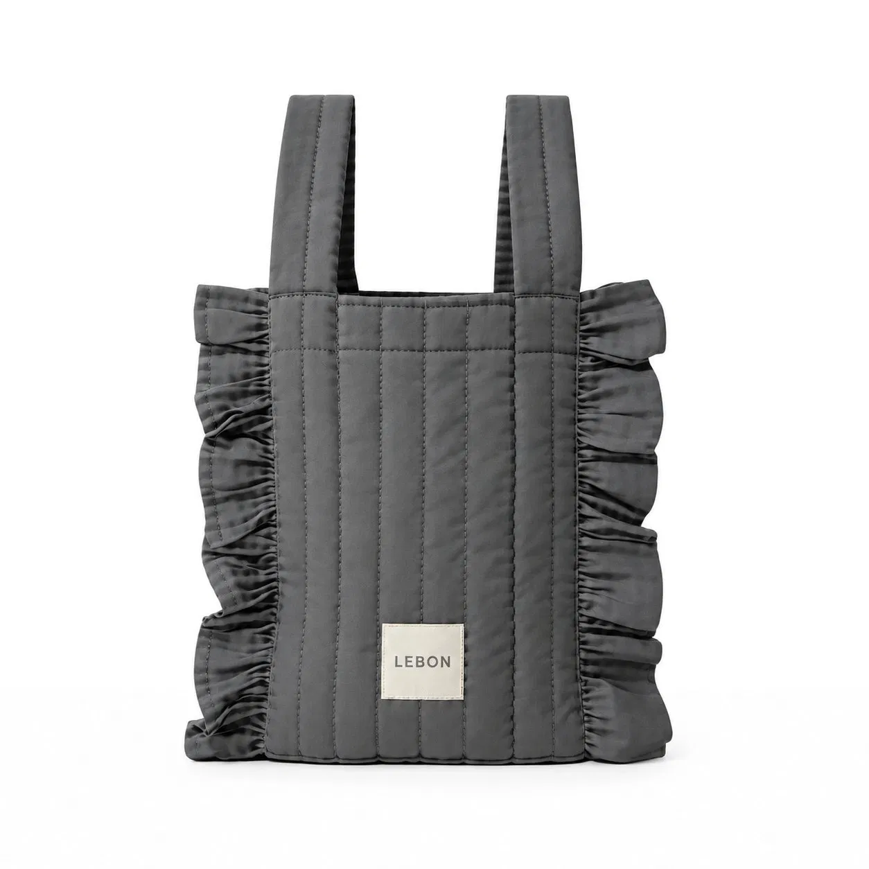 Custom Ruffle Quilted Baby Storage Tote and Stroller Organizer Bag
