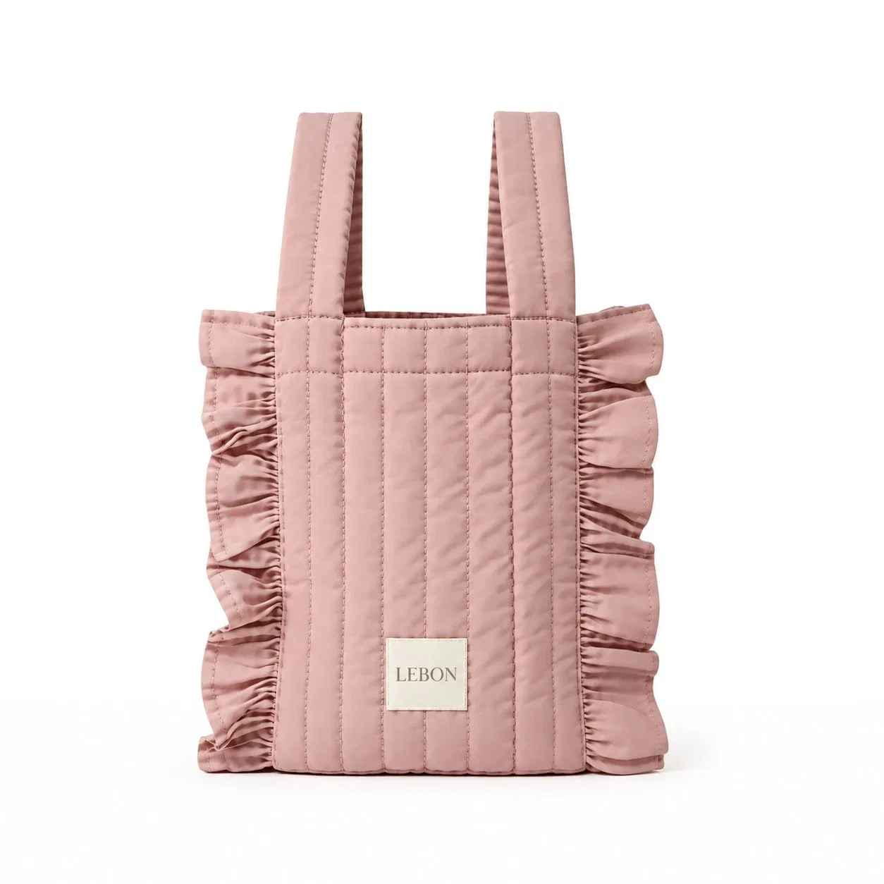 Custom Ruffle Quilted Baby Storage Tote and Stroller Organizer Bag