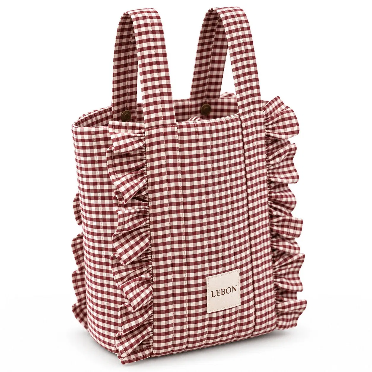 Custom Ruffle Quilted Baby Storage Tote and Stroller Organizer Bag