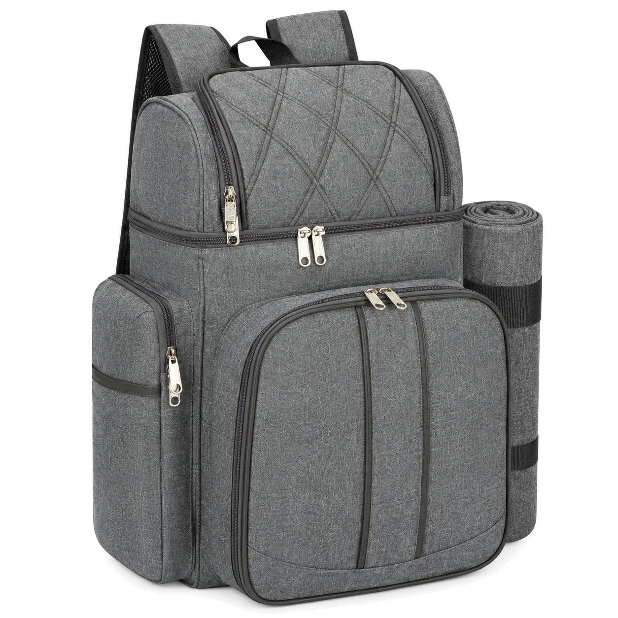 Reusable Insulated Picnic Cooler Backpack for Camping and Food Storage