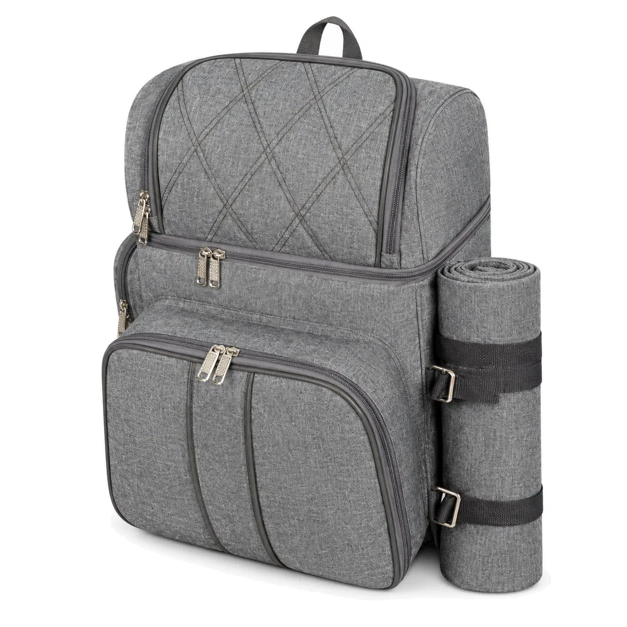 Reusable Insulated Picnic Cooler Backpack for Camping and Food Storage