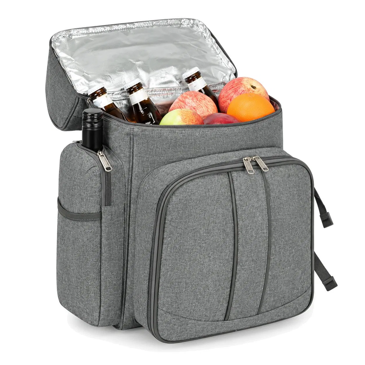 Reusable Insulated Picnic Cooler Backpack for Camping and Food Storage