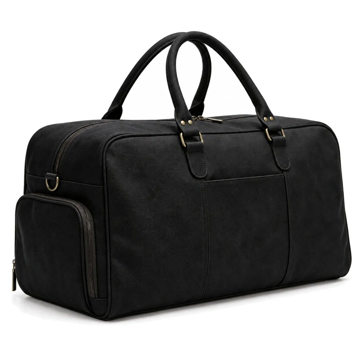 Custom Canvas Weekender Duffle Bag with Shoe Compartment for Travel Gym