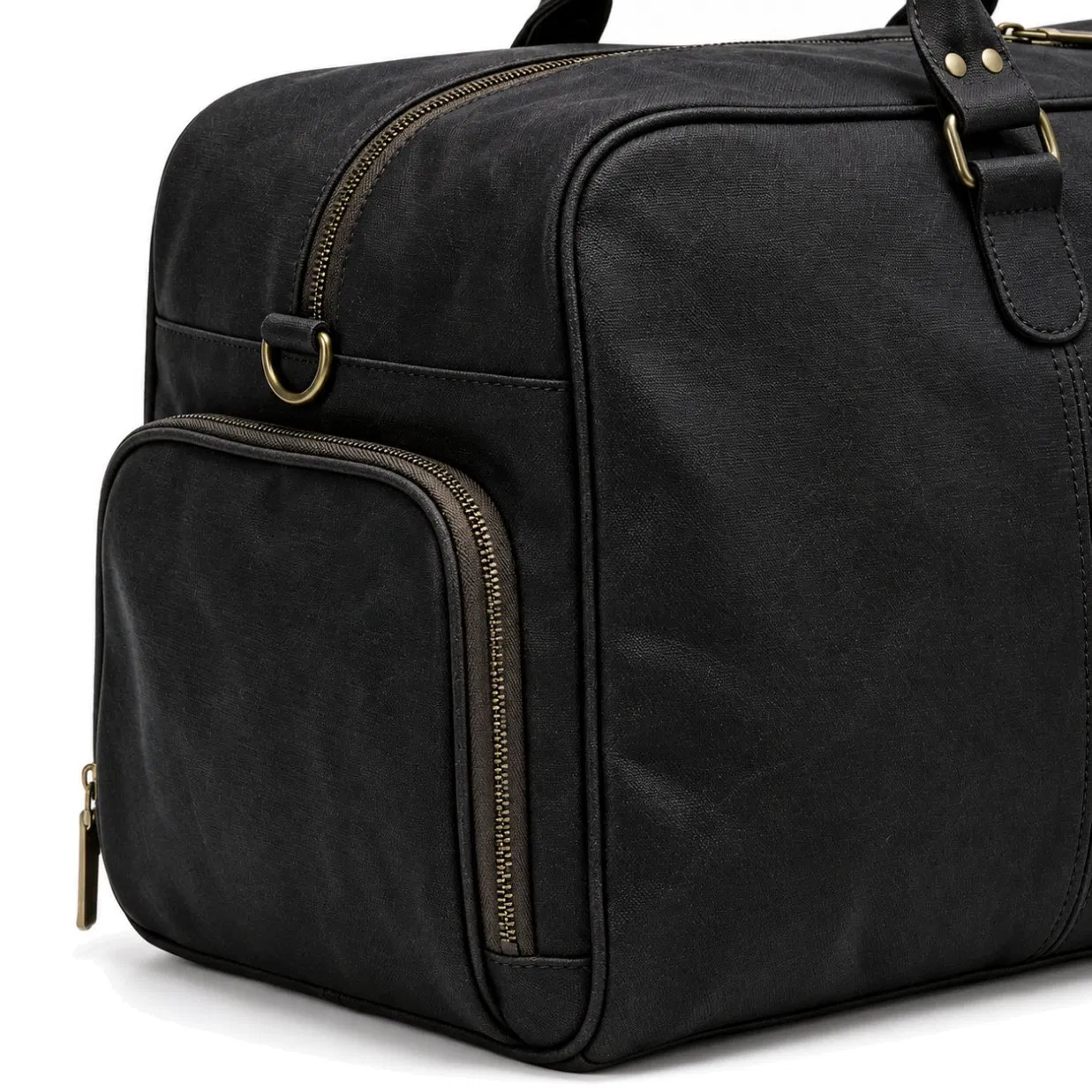 Custom Canvas Weekender Duffle Bag with Shoe Compartment for Travel Gym