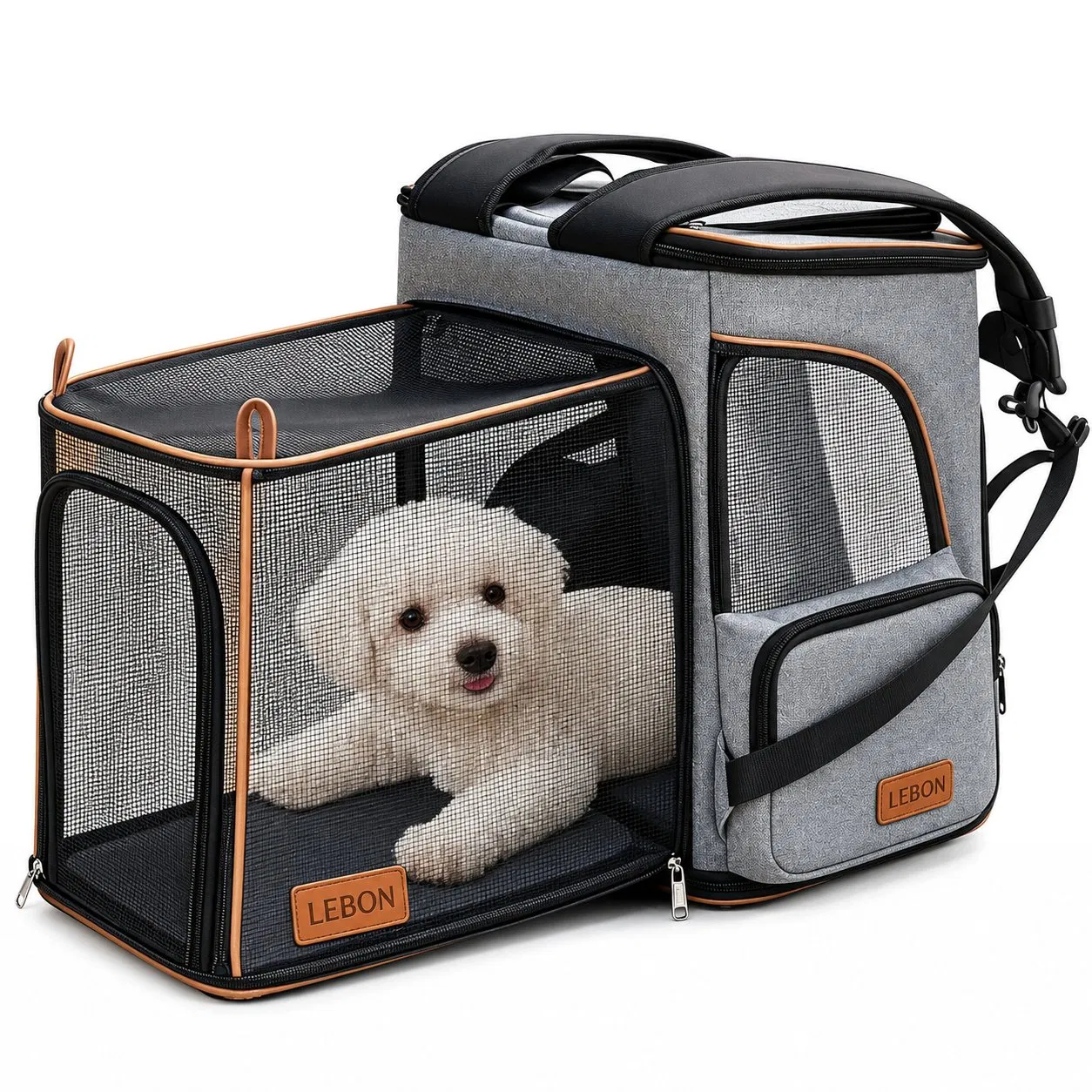 Custom Oxford Pet Carrier Bag with Breathable Mesh for Cats and Small Dogs