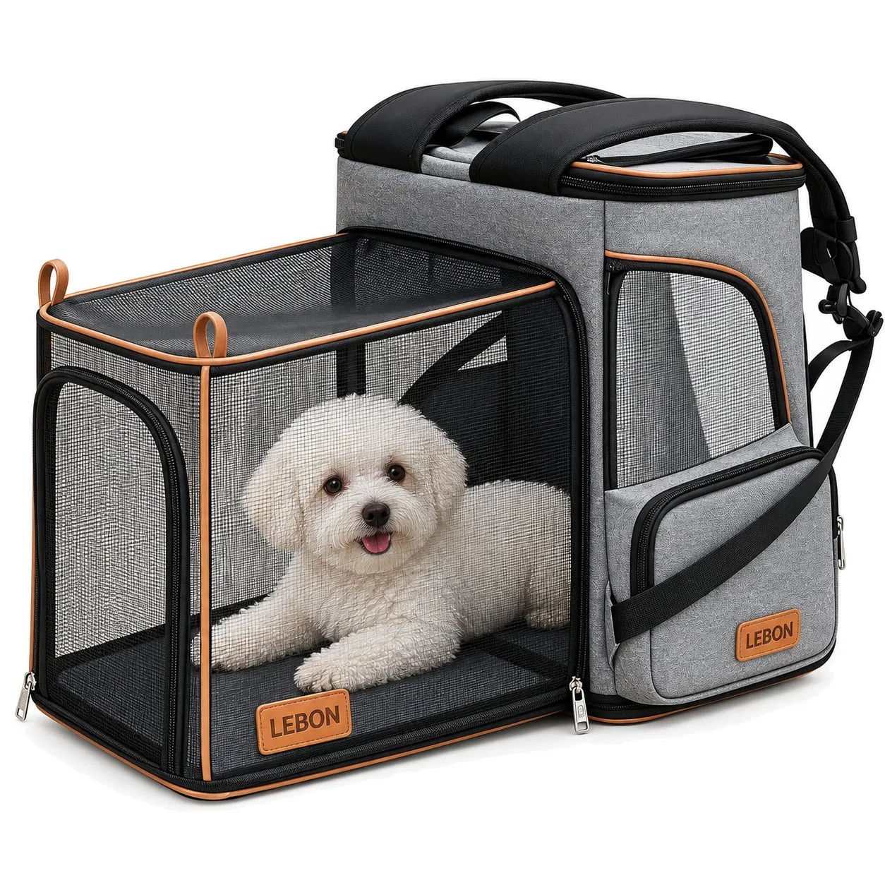 Custom Oxford Pet Travel Carrier Bag with Breathable Mesh for Small Pets