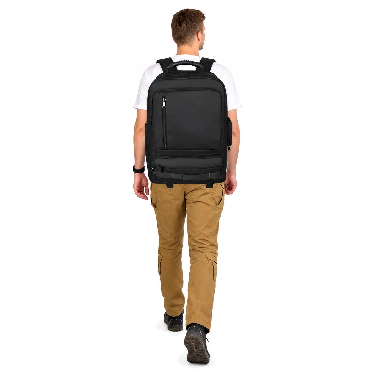 Custom Large Capacity Laptop Backpack with Shoe Compartment for Business Travel