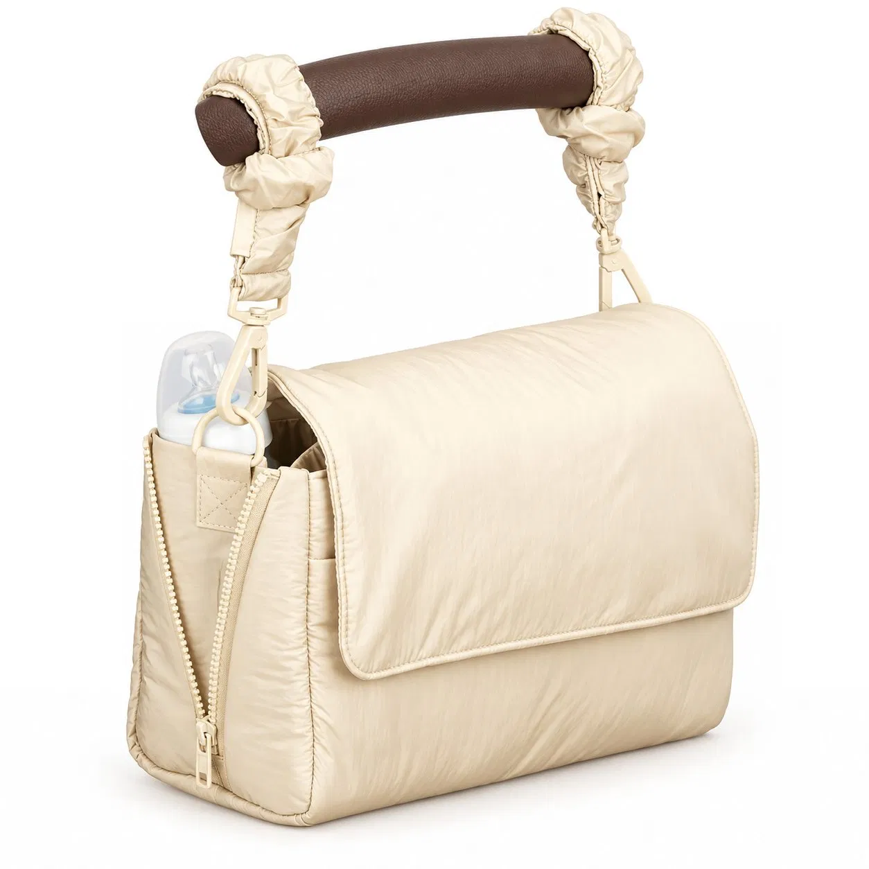 Custom Nylon Baby Stroller Organizer Diaper Caddy Crossbody Bag