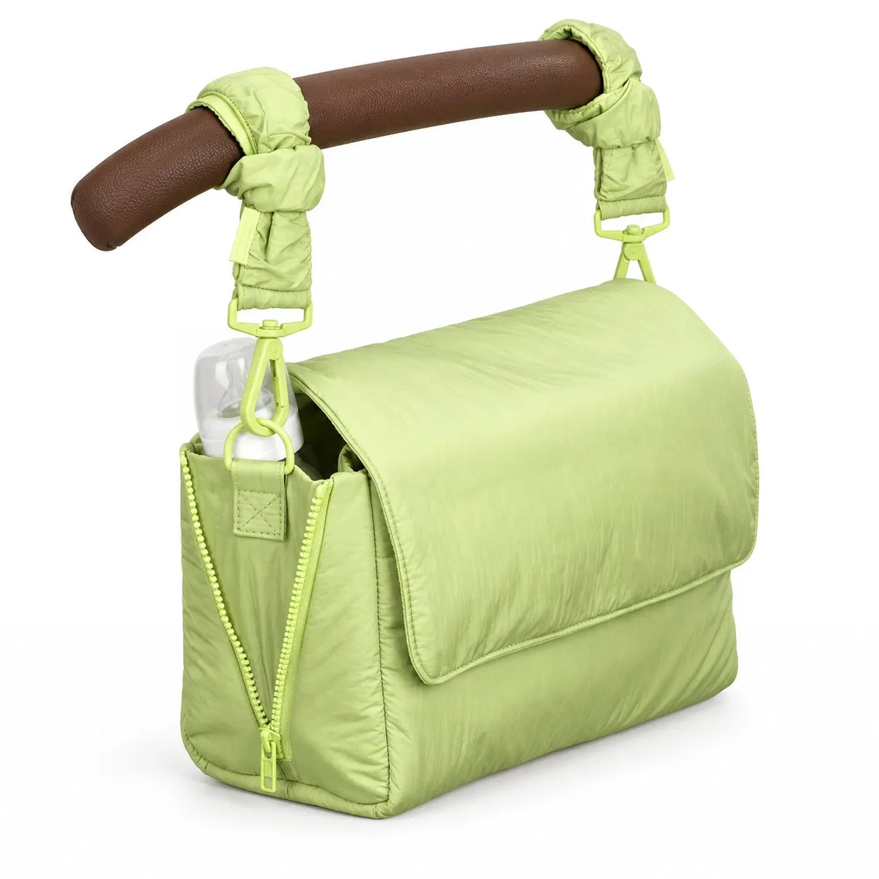 Custom Nylon Baby Stroller Organizer Diaper Caddy Crossbody Bag