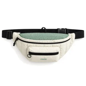 Custom Quilted Nylon Waist Sling Bag for Travel Sports and Daily Use