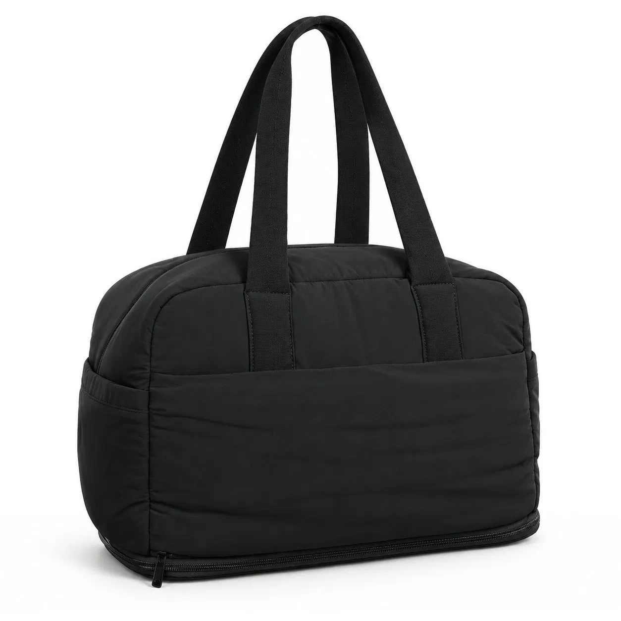 Four Piece Expandable Travel Duffle Tote Set with Matching Cosmetic Pouches