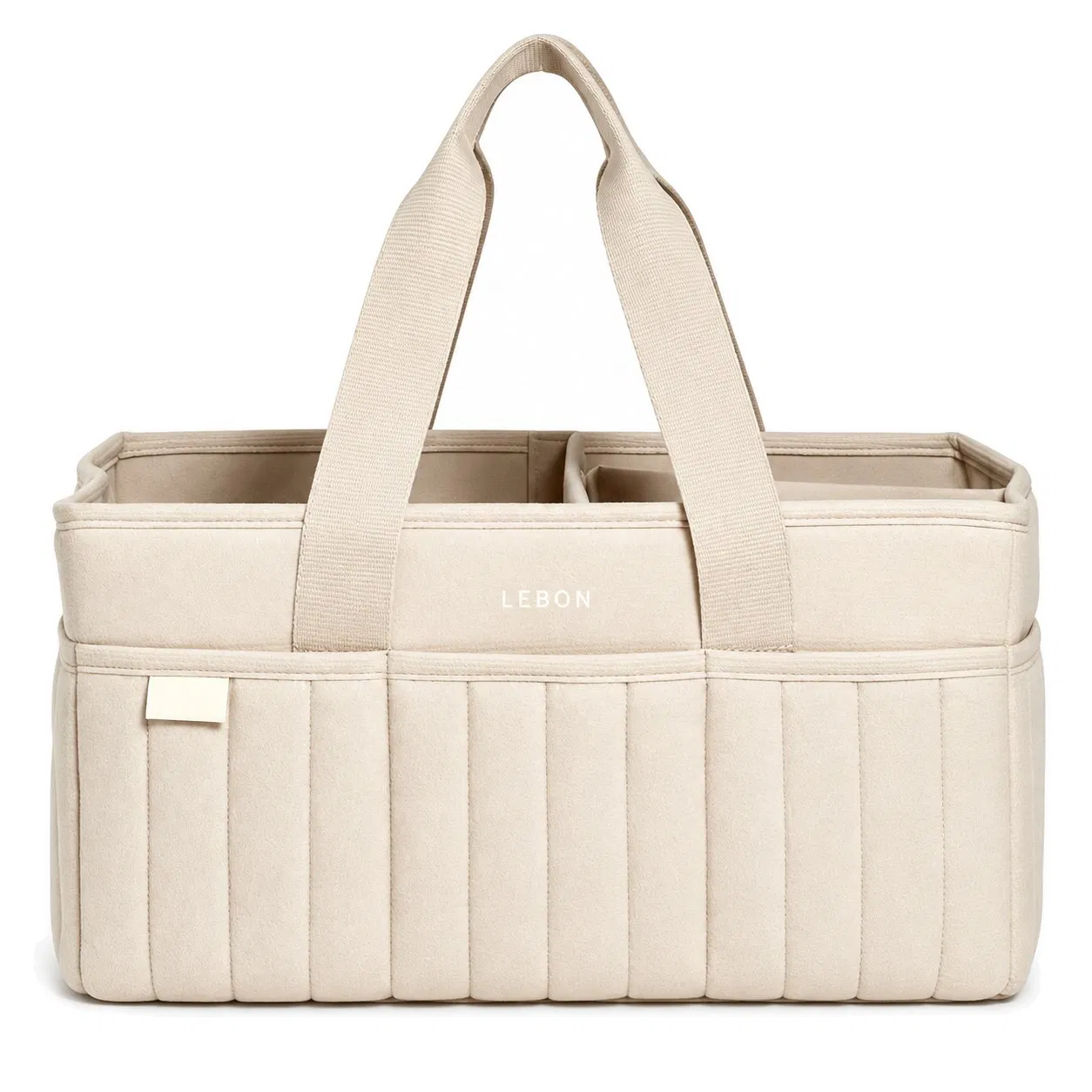 Portable Foldable Diaper Caddy Organizer with Carry Handles and Divided Storage