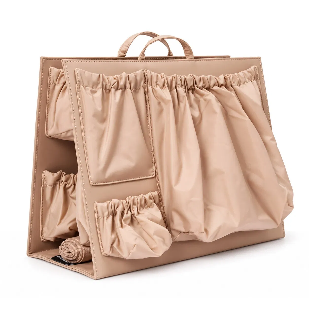 Portable Multi Pocket Purse Organizer Insert with Expandable Storage