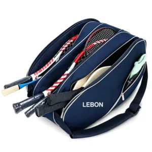 Custom Pickleball Paddle Bag with Padded Protection for up to Six Racquets