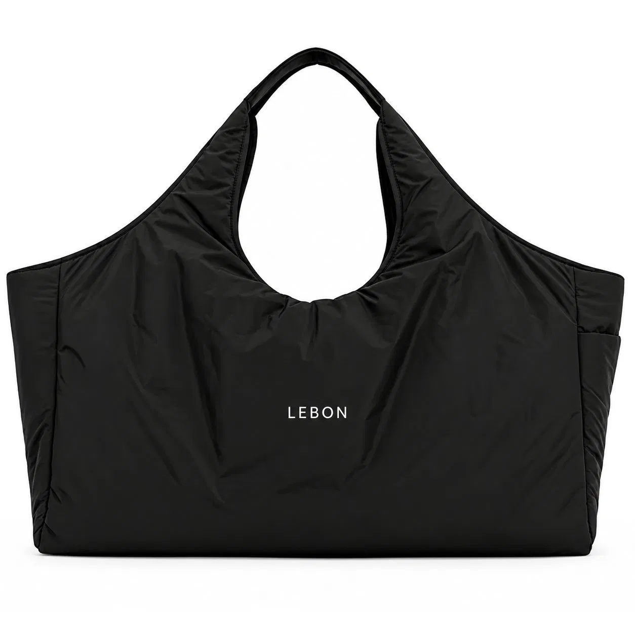 Custom Nylon Puffer Tote Bag with Zipper Closure for Daily Essentials