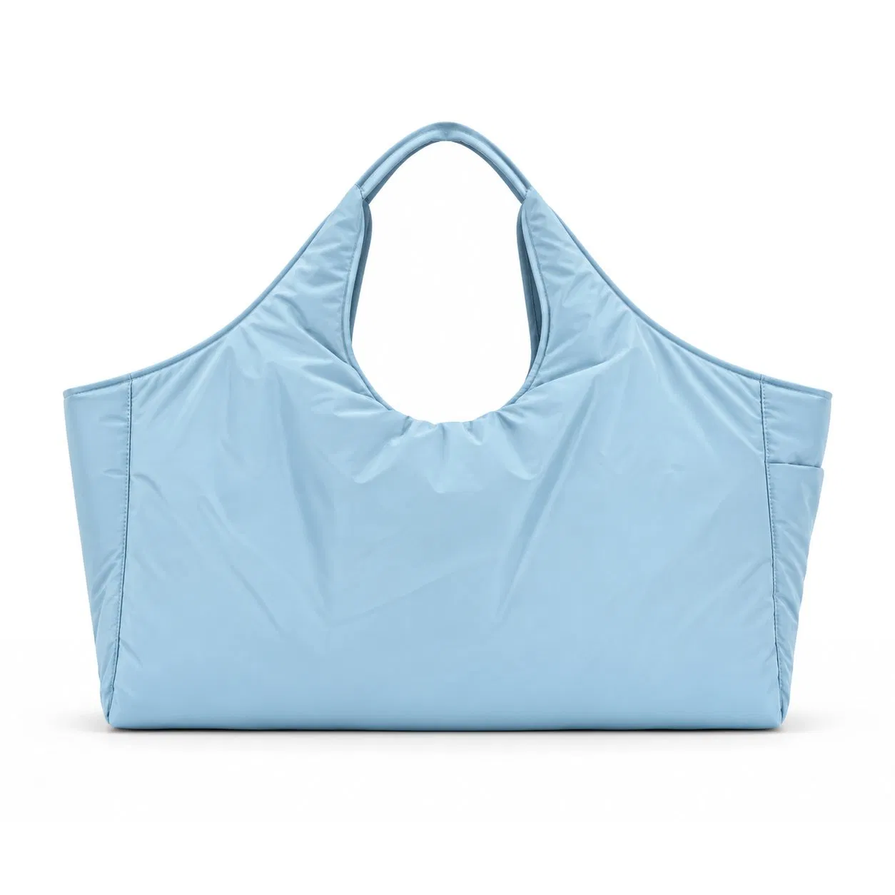 Custom Nylon Puffer Tote Bag with Zipper Closure for Daily Essentials