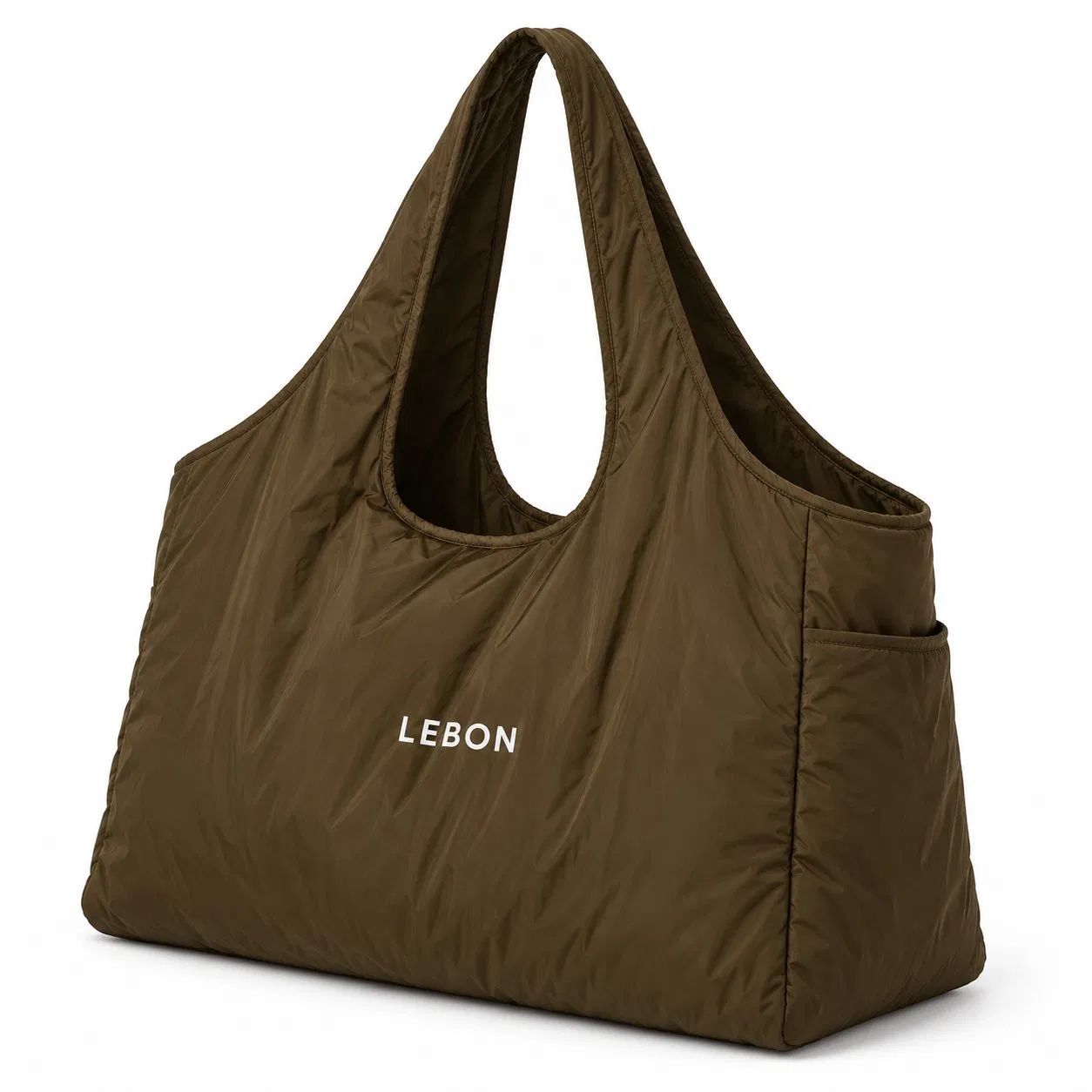 Custom Nylon Puffer Tote Bag with Zipper Closure for Daily Essentials