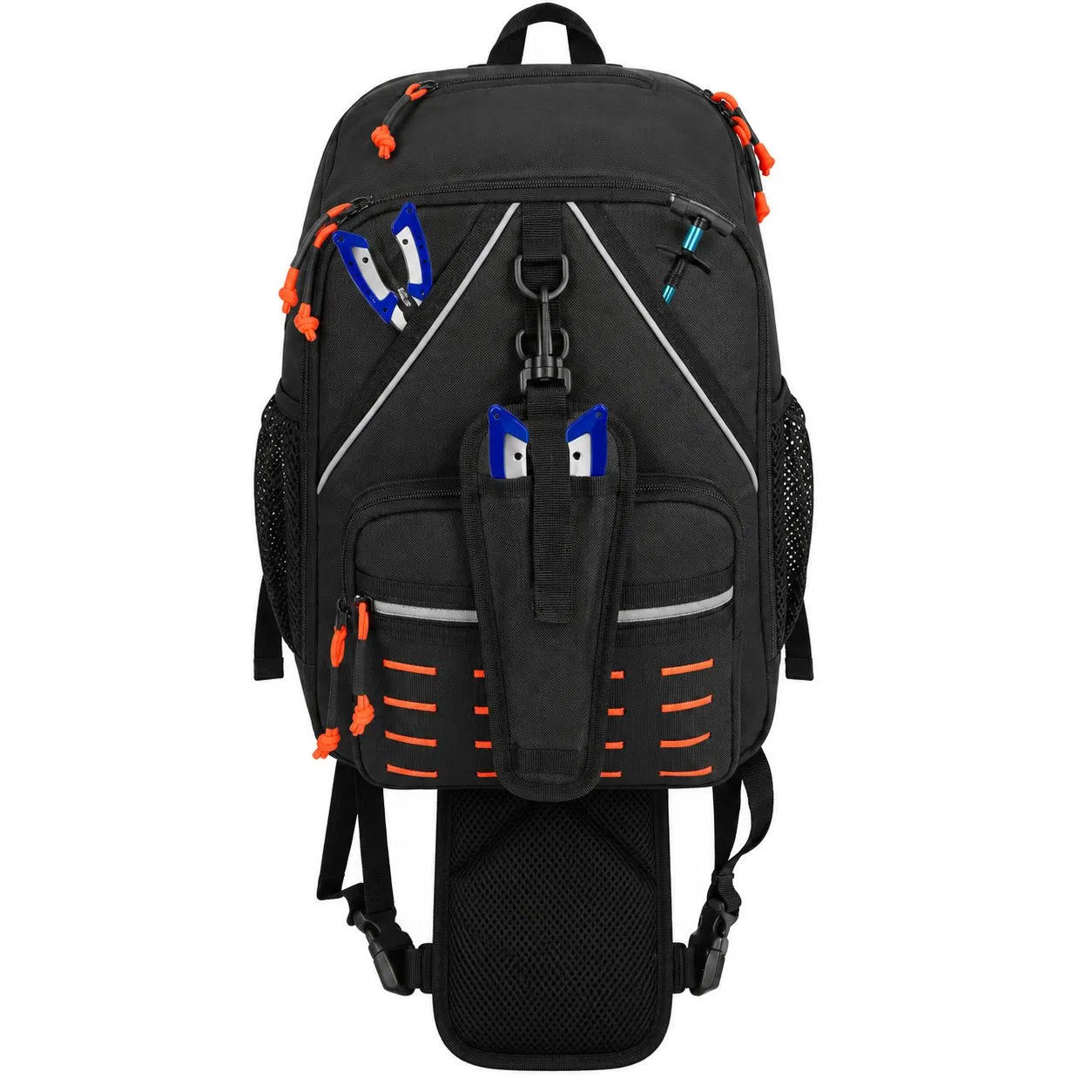 900d Oxford Fishing Sling Crossbody Bag with Multiple Compartments and Scissor Pocket