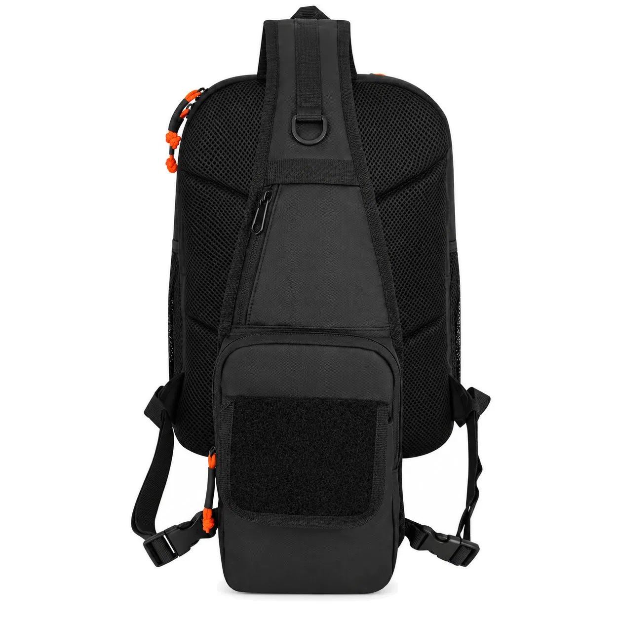 900d Oxford Fishing Sling Crossbody Bag with Multiple Compartments and Scissor Pocket